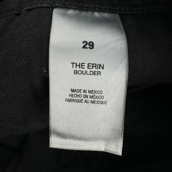 Favorite Daughter The Erin High Rise Slim Straight Boulder Jeans Black Size 29 - Picture 7 of 8